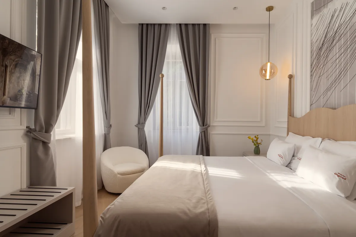 Elegant guest room interior